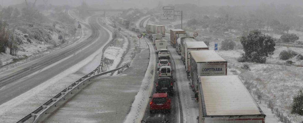 problemes sur les routes dans differentes regions dEspagne