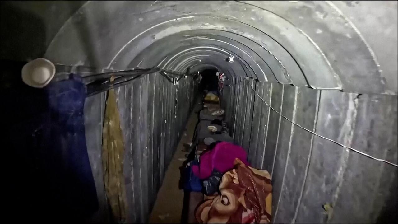 Beeld uit video: Israëlisch leger treft nieuw tunnelnetwerk onder Gazastrook aan