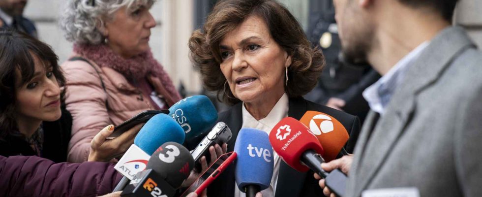 Carmen Calvo abandonne son mandat de deputee pour etre nommee