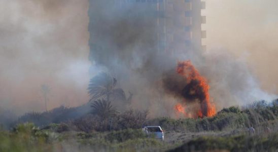 Cinq batiments evacues apres un incendie a Valence