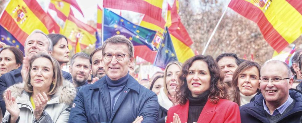 Feijoo et Tellado manifestaient contre lamnistie le jour ou Koldo