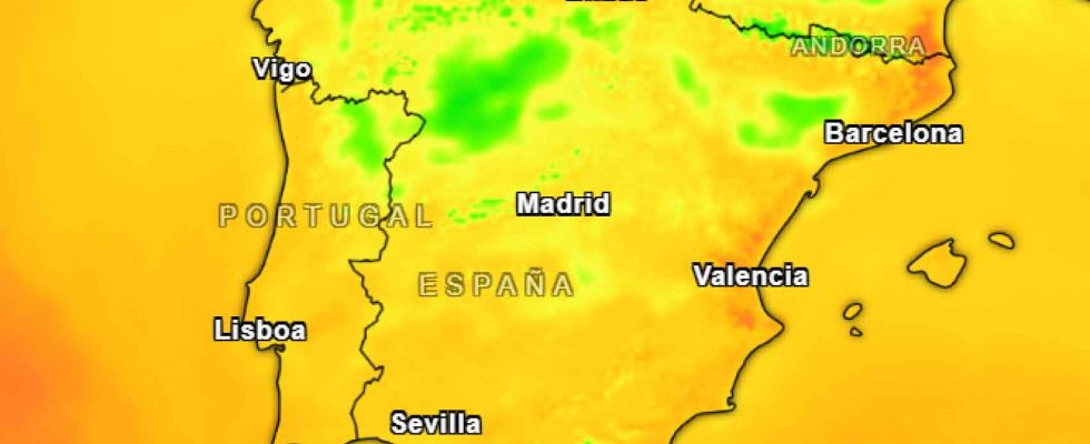 Les thermometres atteignent 20 degres avant larrivee de DANA ce