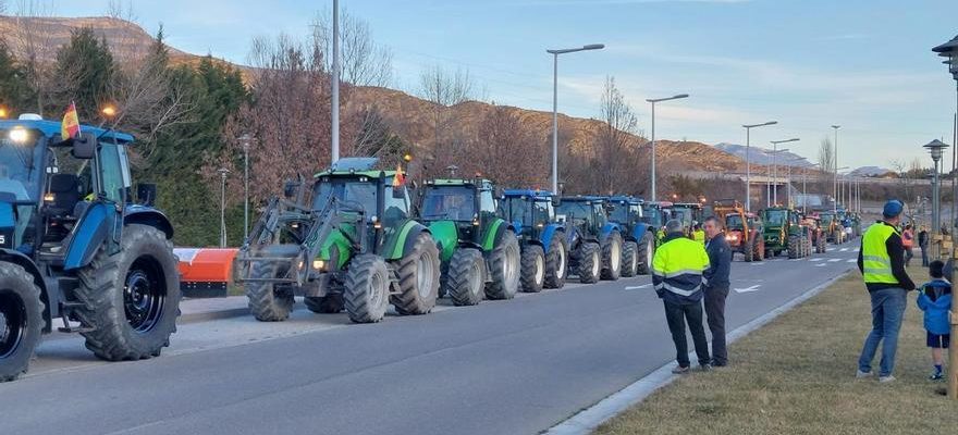 Tracteur Aragon Arrete pour la premiere fois en Aragon