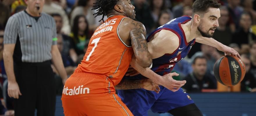 Valencia Basket attaque le Palau Blaugrana avec une demonstration de