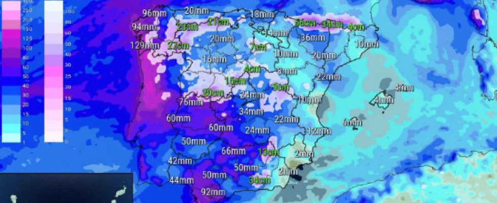 la neige et la pluie reviennent dans ces zones