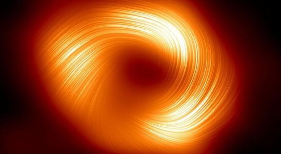 Champs magnetiques inconnus detectes dans le trou noir supermassif de