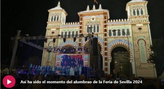 La Foire de Seville illumine une semaine pour celebrer la
