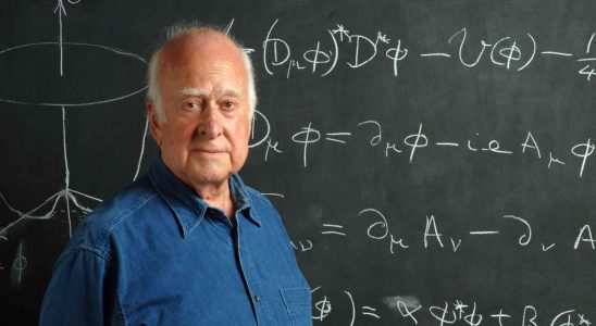 Peter Higgs physicien laureat du prix Nobel et pere du