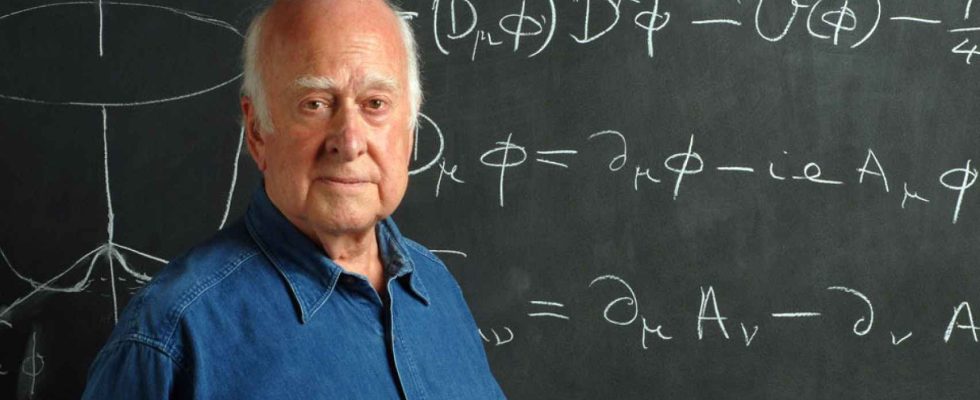 Peter Higgs physicien laureat du prix Nobel et pere du