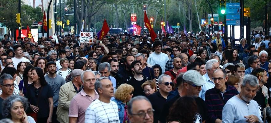 Un demi millier de personnes pour la liberte de Saragosse