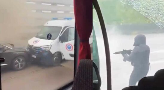 Film assaut contre un fourgon de police en France pour