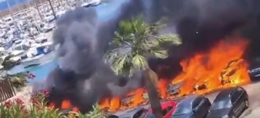 Un incendie dans le port de Javea brule une douzaine