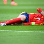 Cest la blessure dAlvaro Morata lors des debuts de lEspagne