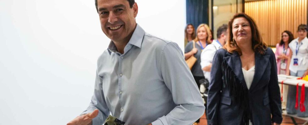 Juanma Moreno mene le PP a remporter les elections europeennes