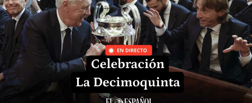 Le Real Madrid celebre la XVe Ligue des Champions en