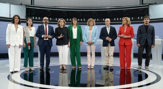 Les images du debat RTVE des candidats aux elections europeennes