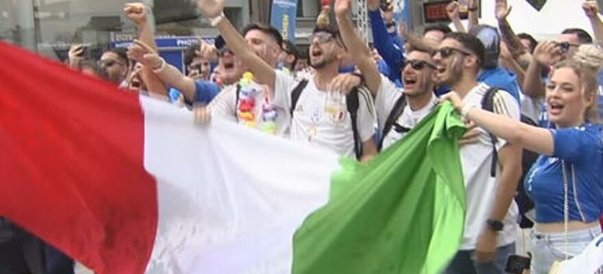 Les supporters italiens et espagnols descendent dans les rues de