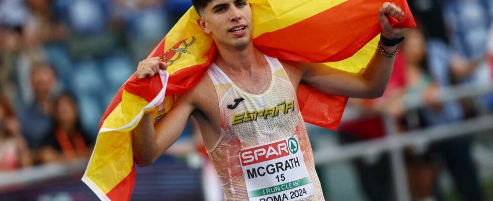 Paul McGrath remporte la medaille dargent au 20 kilometres marche