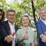 Von der Leyen soutient Feijoo pour assurer sa reelection preoccupee