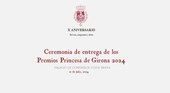 En direct La ceremonie des Prix Princesse de Gerone