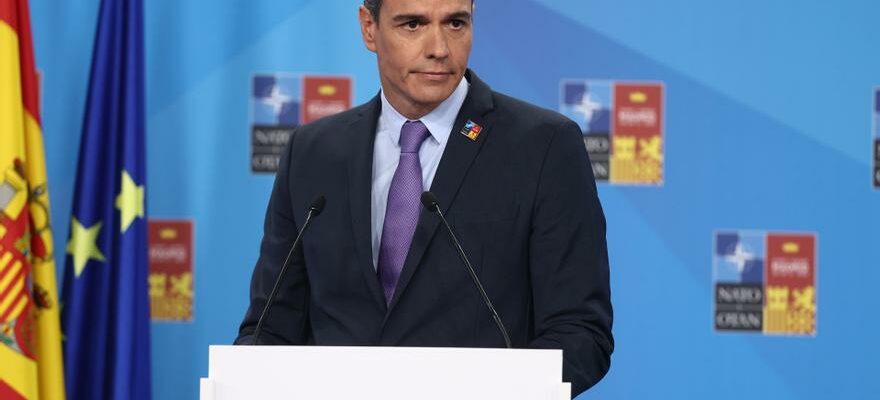 En direct Pedro Sanchez apparait au sommet de lOTAN