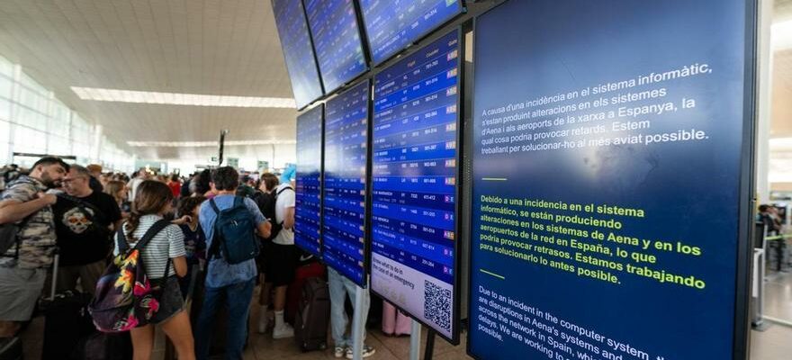 Jusqua 400 vols annules dans le reseau aeroportuaire dAena en