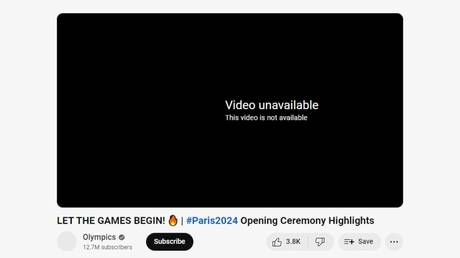 Le CIO supprime les videos de louverture des Jeux olympiques