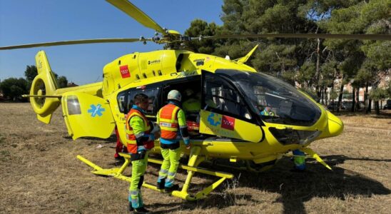 Lenfant coince dans la station depuration dune piscine dAlcala de