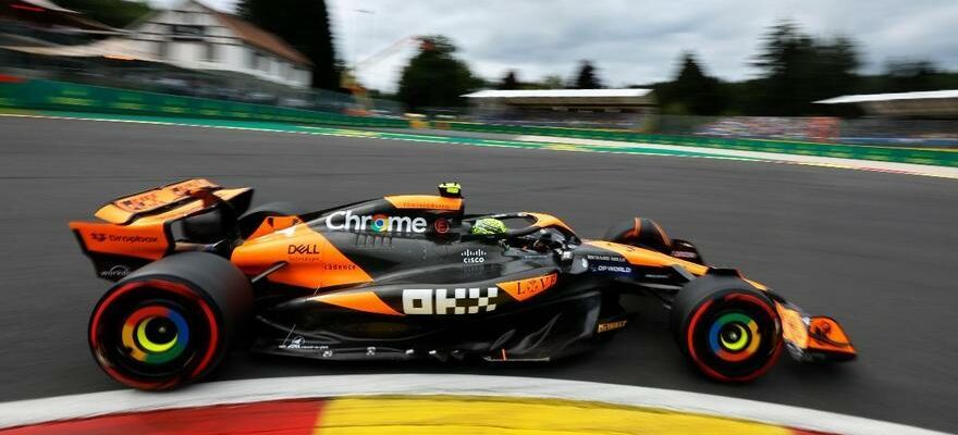 Les McLaren defient Verstappen en Belgique
