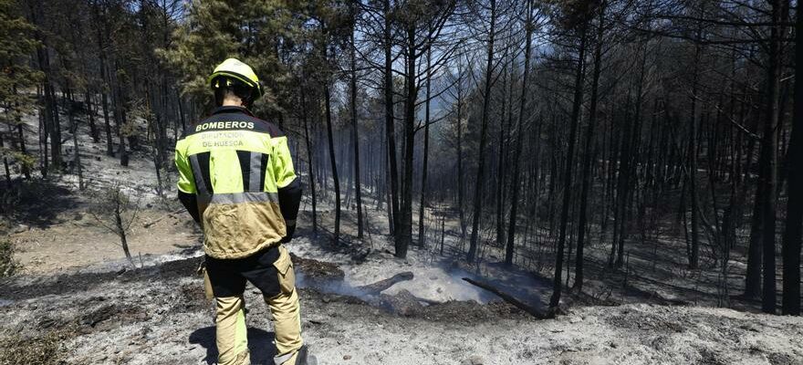 Lincendie a El Pueyo de Araguas reste stabilise et a