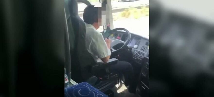 Un chauffeur de bus arrete au Camp Baix pour conduite