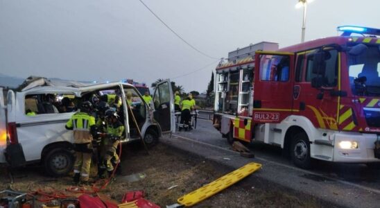 Un mort et huit blesses dans un accident entre un