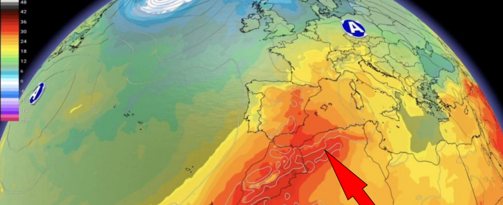 des orages chauds a Madrid a 44oC a Saragosse selon