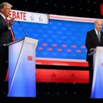 du debat contre Trump au depart de Biden