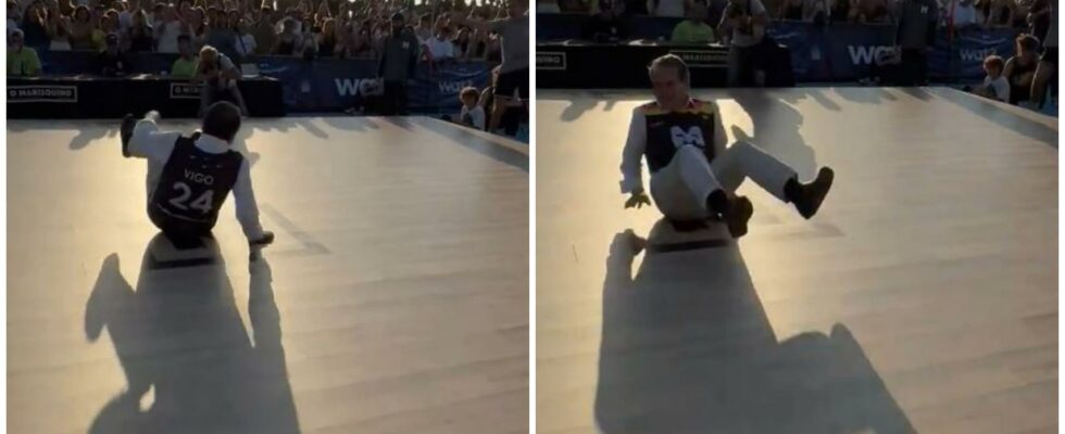 Abel Caballero surprend avec sa performance de break dance