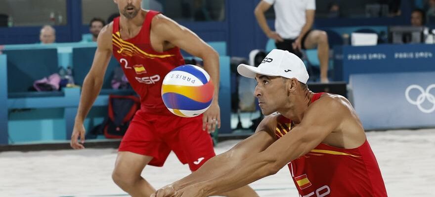 Beach volley aux Jeux Olympiques quarts de finale Espagne