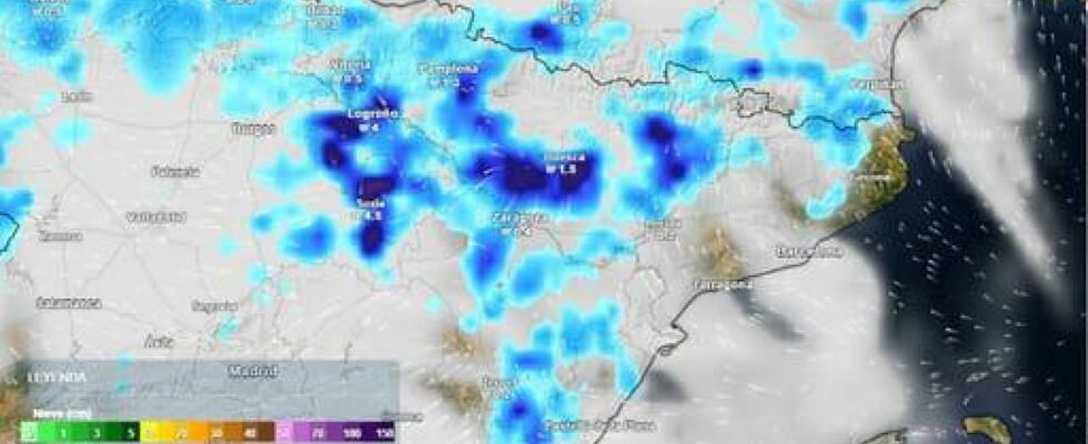 Des pluies torrentielles et de la grele arrivent dans ces