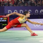 Jeux Olympiques Carolina Marin seffondre alors quelle etait proche