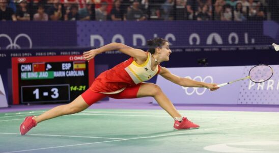 Jeux Olympiques Carolina Marin seffondre alors quelle etait proche