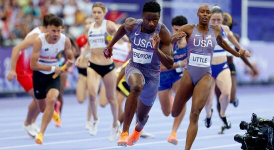 Jeux Olympiques Le premier record du monde tombe au