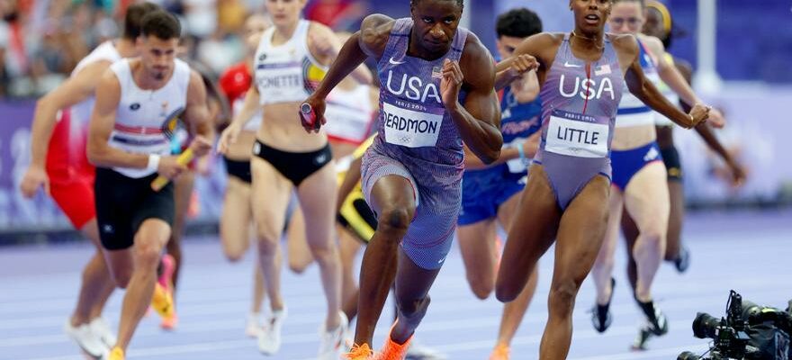 Jeux Olympiques Le premier record du monde tombe au