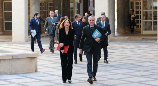 Jorge Azcon et Natalia Chueca se rendent a la Cite