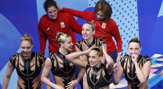 LEspagne remporte le bronze en natation artistique par equipes et