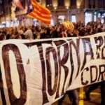 La CDR organise une manifestation a Barcelone pour protester contre