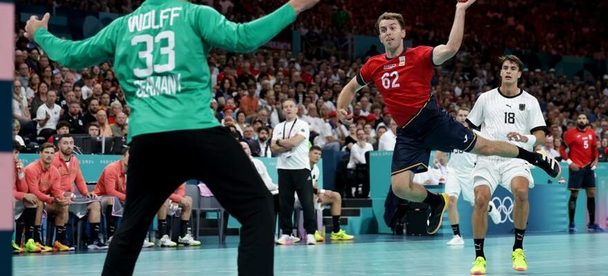 La demi finale de handball aux JO entre lEspagne et lAllemagne