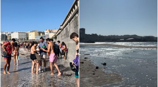 La mer mange la plage dOrzan a La Corogne et