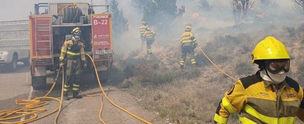 Lincendie de Corbalan Teruel entre dans la phase de