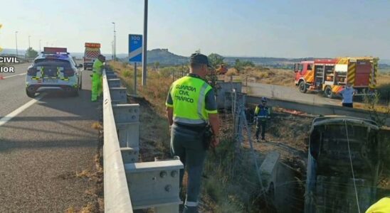 Trois personnes meurent dans un violent accident a Castejon del