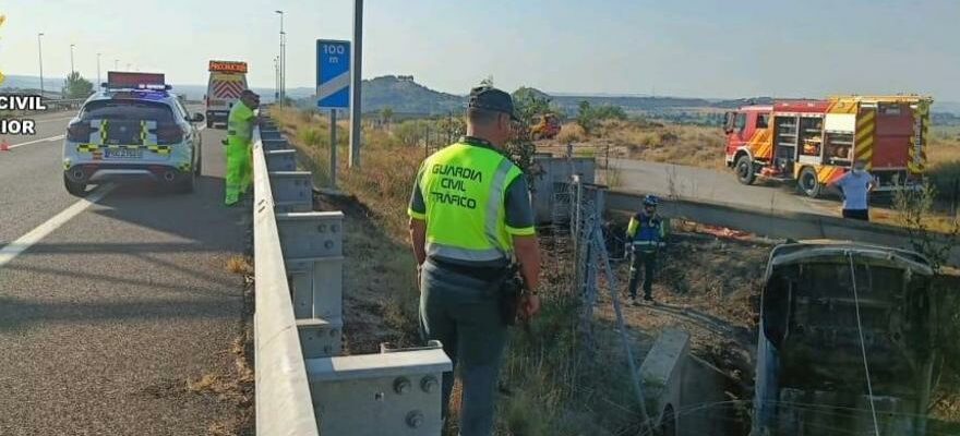 Trois personnes meurent dans un violent accident a Castejon del