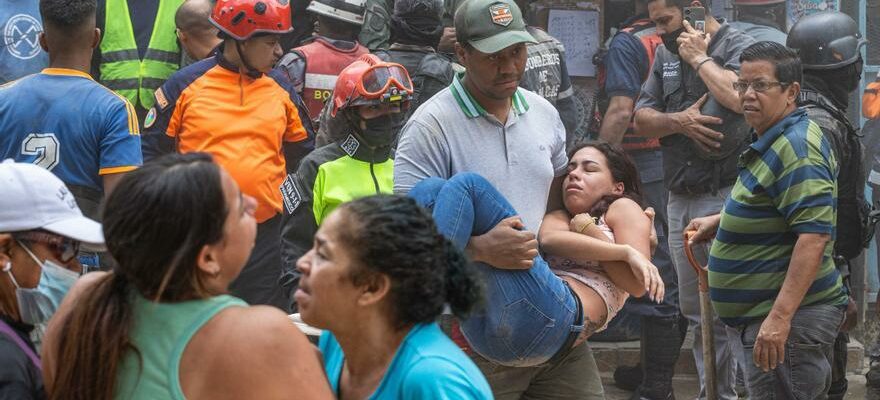 Un immeuble seffondre dans la plus grande favela venezuelienne faisant